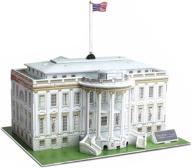 🏰 exquisite white house 3d puzzle pieces: captivating architectural masterpiece to assemble logo