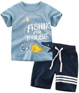 pajamas cotton toddler clothes t shirt boys' clothing and clothing sets logo