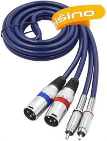 img 3 attached to 🔌 Двухканальный кабель Dual RCA to XLR Male от DISINO - 2 XLR to 2 RCA/Phono Plug Звуковой кабель HiFi Stereo Audio Connection Microphone Cable - 5 футов / 1.5 метра.