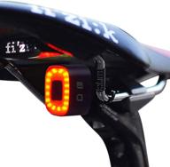 🚴 ultra bright smart bike tail light - rechargeable, auto on/off, waterproof led, 30+ hours run time (seatpost+saddle) logo