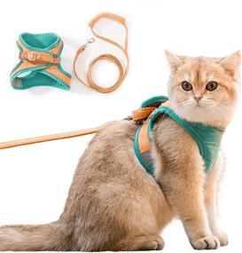 img 4 attached to 🐱 Step-in Cat Harness and Leash Set: Escape Proof Vest for Small to Medium Pets - Comfortable, Adjustable, and Reflective