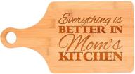 🎁 enhance your kitchen with mom's bamboo cutting board décor gift: everything is better! логотип