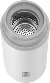 img 2 attached to 🍵 ZWILLING Thermo Tea & Fruit Infuser: 14.2 oz Silver-White Drinkware for Flavored Refreshment