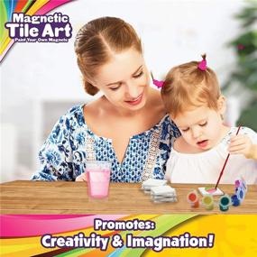 img 1 attached to 🧲 Magnetic Mini Tile for Creative Kids: Boost Imagination and Fun!