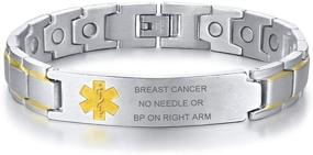 img 4 attached to XUANPAI Breast Therapy Medical Bracelet Girls' Jewelry
