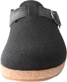 img 3 attached to 👞 Haflinger GZB44 Charcoal Women's Flat Shoes - Mules & Clogs for Men