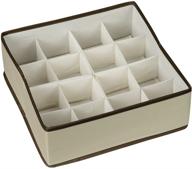📦 naturally colored small square customizer drawer organizer by household essentials 1926n logo