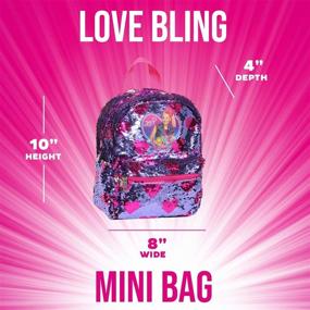 img 2 attached to 🎒 Shine with Style: JoJo Siwa Backpack Brushed Sequins - Perfect for Fashion-savvy Girls!