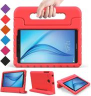 🔴 bmouo kids case for samsung galaxy tab e 8.0 inch - eva shockproof cover with handle stand for samsung galaxy tabe 8-inch tablet - red логотип