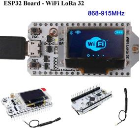 img 2 attached to 🔌 HiLetgo ESP32 LoRa SX1276 0.96" OLED Дисплей Доска разработки WiFi Bluetooth Двухъядерный 240МГц CP2102 и 868/915МГц Антенна для Arduino Smart WiFi LoRa 32 (Готово для пайки)