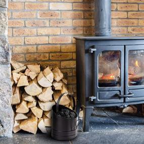 img 1 attached to ASHBUCK-BLK Large Fire Place Ash Bucket & Pellet Bucket - Enhanced Black Design