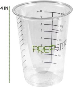 img 2 attached to 🥣 Resin Measuring Cups - Pack of 20 8oz Clear Plastic Measuring Cup for Epoxy Resin, Stain, Paint Mixing - Half Pint, Reusable Multipurpose Mixing Cups for Cooking, Baking and more