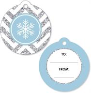 winter wonderland snowflake holiday wedding logo