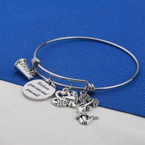 img 1 attached to Gzrlyf Bracelet Cheerleader Cheerleading Bracelet