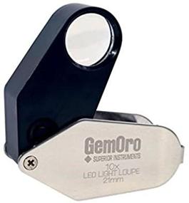 img 1 attached to 🔎 10X LED Lighted Gemoro Eye Loupe Magnifier - Jewelers Loupe Loop