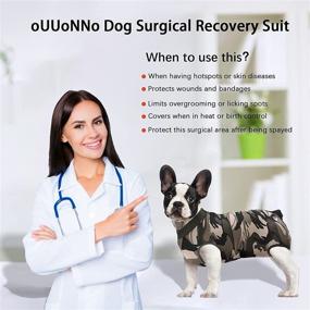 img 2 attached to Dog Recovery Suit for Abdominal Wounds, Spay, Skin Diseases – Unisex Pet Surgical Revovery Suit, Anti-Licking Vest, Cone E-Collars Alternate
