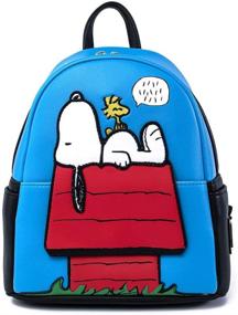 img 4 attached to Loungefly Peanuts Snoopy Doghouse Faux Leather Mini Backpack Purse for Women