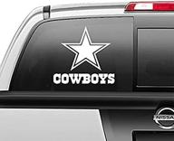 🤠 enhance your style with bks-dallas stickers cowboys vinyl 8" white decal: perfect car, laptop, wall, tool box, motorcycle, and bumper accessory logo