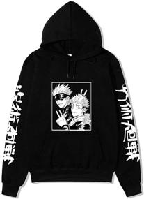 img 3 attached to NECHARI Unisex Harajuku Hoodie Pullovers Sleeves