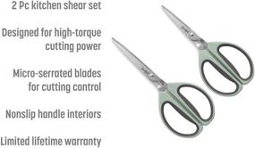 img 3 attached to Goodful Kitchen Scissors Serrated Stainless