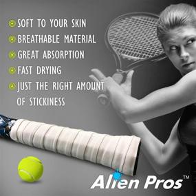 img 1 attached to Alien Pros Tennis Grip Rackets Sports & Fitness
