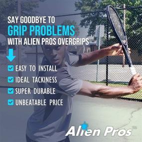 img 2 attached to Alien Pros Tennis Grip Rackets Sports & Fitness