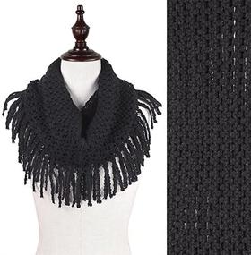 img 1 attached to 🧣 Womens Winter Infinity Fringe Scarves & Wraps: Stylish Accessories by StylesILove