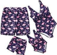 👙 iffei flamingo swimsuit set for women - size large, women's clothing logo