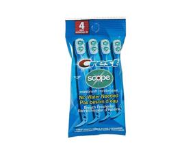 img 2 attached to Crest Scope Mini Brushes: Convenient Disposable Toothbrushes with Toothpaste and Pick for Work or Travel - 4 count, 6 pack (24 brushes)