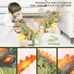 img 2 attached to 🦖 Realistic Electronic Walking Dinosaur Toy for Toddlers