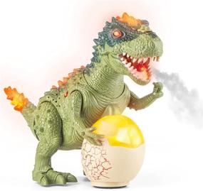 img 4 attached to 🦖 Realistic Electronic Walking Dinosaur Toy for Toddlers