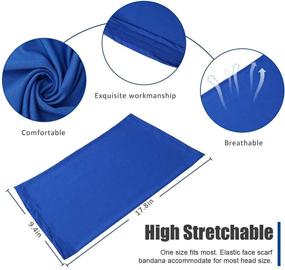 img 3 attached to 🌞 Stay Cool and Protected: 6 Piece UV Protection Neck Gaiter Scarf Bandanas for Breathable Summer Face Cover