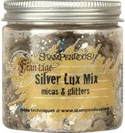 stampendous frl01 lux mica and glitter mix, silver: sparkling silver bliss for your crafting needs logo