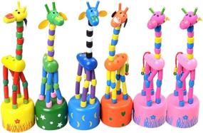 img 4 attached to 🦒 YeahiBaby Children Giraffe Puppets Standing: Engaging and Interactive Playtime Fun