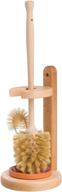 redecker eco-friendly pig bristle toilet brush with untreated beechwood handle, 14-1/2 inches logo