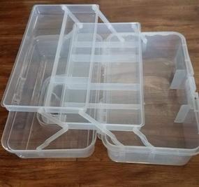 img 3 attached to Clear Plastic Supply Craft Storage
