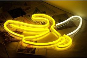 img 1 attached to 🍌 USB Powered Neon Banana Sign - Large LED Banana Light for Kids Room, Living Room, Office, Bar, Restaurant, Christmas, Festival, Party - Wall Decor for Better SEO