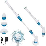 🧼 getace electric spin scrubber: 360 cordless bathroom scrubber with 3 replaceable cleaning shower scrubber brush heads and extension handle logo