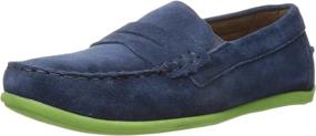 img 3 attached to Florsheim Jasper Driver Saddle Medium Boys' Shoes via Loafers