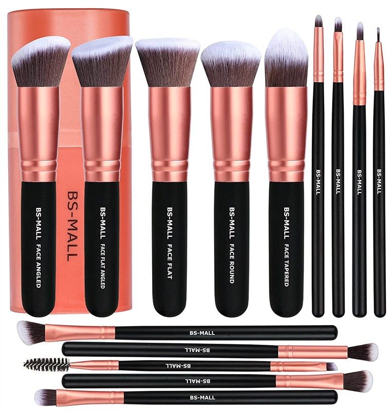 bs mall brushes synthetic foundation concealers logo