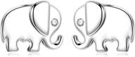 elephant jewelry sterling silver earrings logo