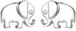 elephant jewelry sterling silver earrings logo