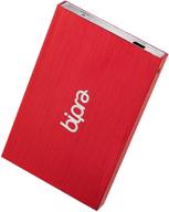 🔴 внешний жесткий диск bipra 320 гб 2,5 дюйма красного цвета, портативный usb 2.0 - формат fat32 логотип