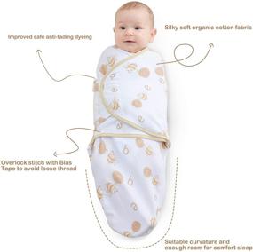 img 3 attached to 👶 Мио-Рико Пеленка для Младенцев 0-3 Месяца: Органическая Хлопковая Одеяло для Новорожденных, Важная Детская Комната со Застежкой на липучке