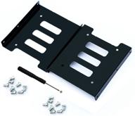 2-pack ssd mounting bracket: securely mount ssds to 3.5-inch hard drive bays with screws for pc ssd upgrade logo