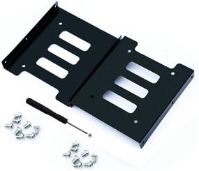 img 4 attached to 2-Pack SSD Mounting Bracket: Securely Mount SSDs to 3.5-inch Hard Drive Bays with Screws for PC SSD Upgrade