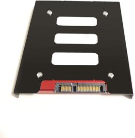 img 3 attached to 2-Pack SSD Mounting Bracket: Securely Mount SSDs to 3.5-inch Hard Drive Bays with Screws for PC SSD Upgrade
