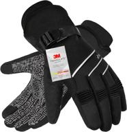 🧤 ultimate winter protection: waterproof & windproof gloves for men and women -30°f 3m thinsulate thermal, touch screen compatible gloves for skiing, cycling, motorcycle, running & more logo