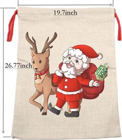 img 2 attached to Zeloyaut 27X20Inch Sublimation Drawstring Personalised
