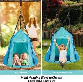 img 2 attached to 🪑 Maximize Comfort and Convenience with Trekassy 700Lbs Detachable Hanging Adults Product